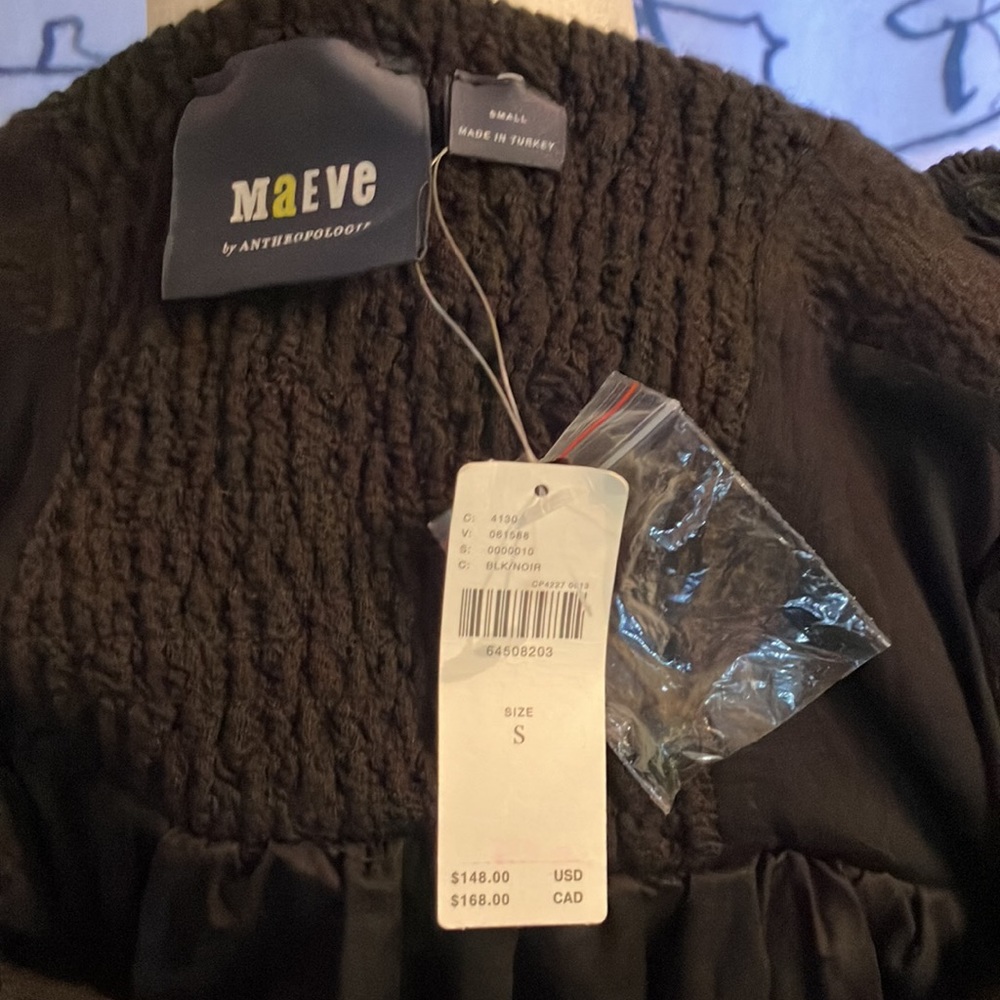 Maeve Anthropologie Puffed-Sleeved Sweetheart Mini Dress - Picture 13 of 15
